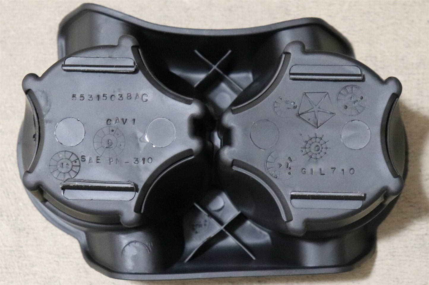 FOR 01-06 for Jeep for Wrangler TJ Front Rubber Cup Holder Insert Cupholder Middle