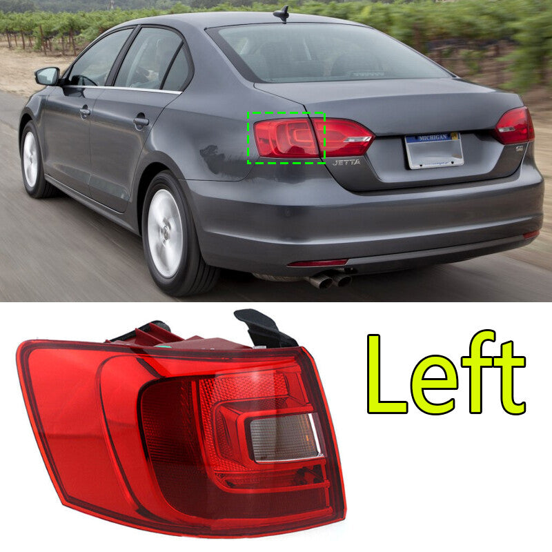 The left outer taillight and brake light are applicable to for Volkswagen for Jetta sedans from 2012 to 2014.