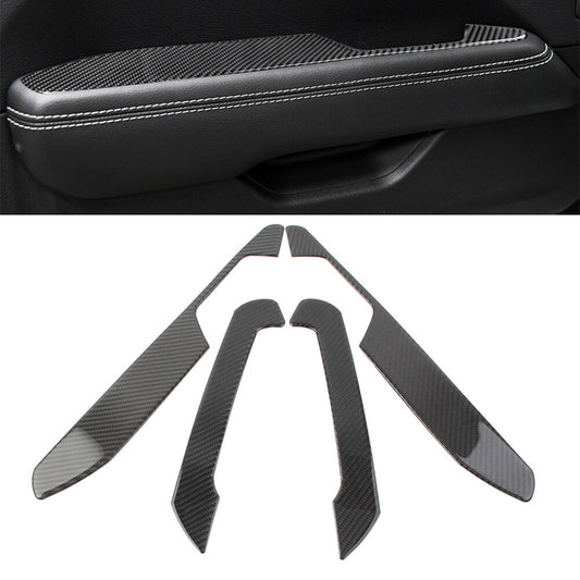 4 Pcs Interior Door Armrest Panel Cover Trim for Jeep for Wrangler JL 2018-2022