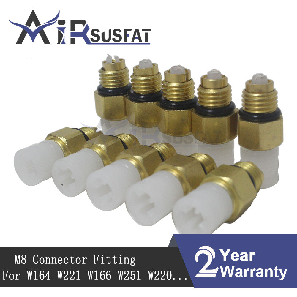 10X Air Suspension Air Fitting Connector Valve M8 for Benz W211 W220 W221 W164