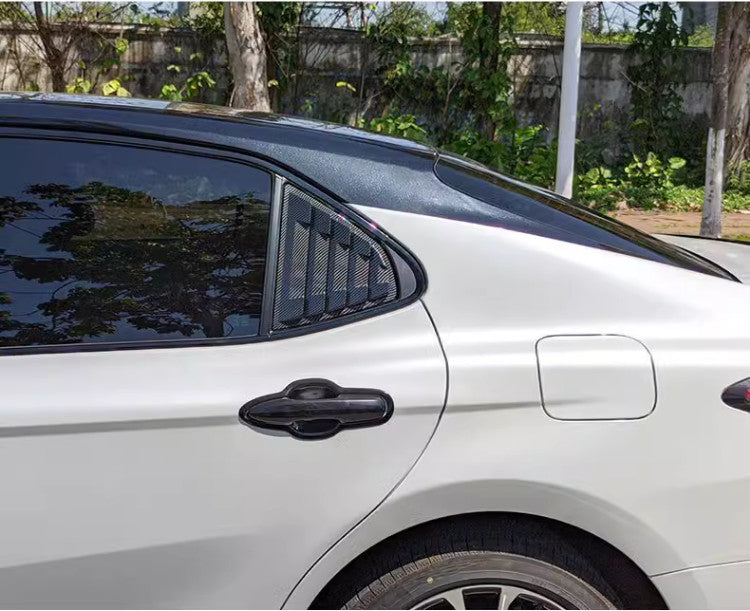 for Toyota for Camry 2018-2024 Carbon Fiber Vent Window Scoop Louver Cover Trim