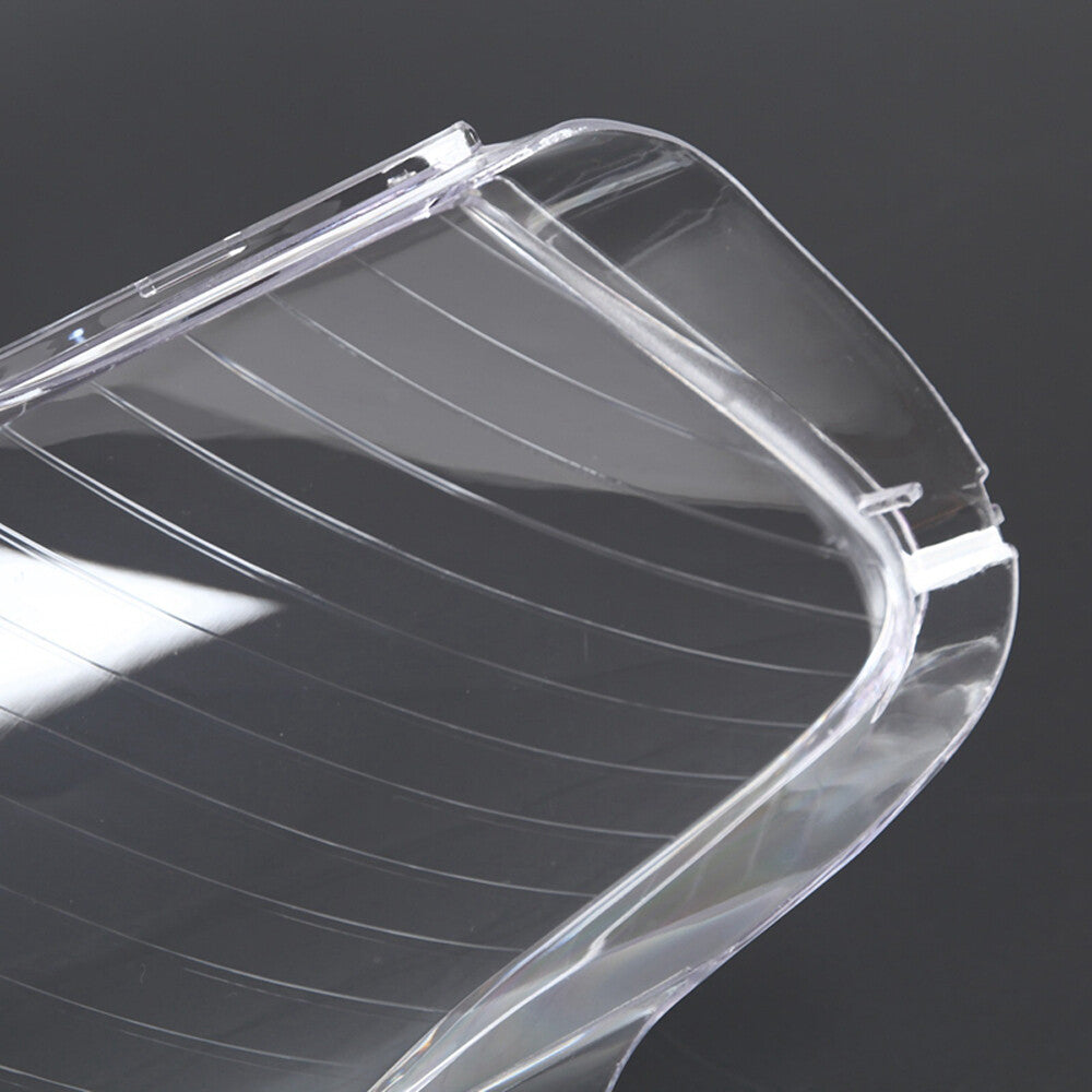 A pair of front left + right headlight lens covers for Audi A4 B7 2005 - 2008