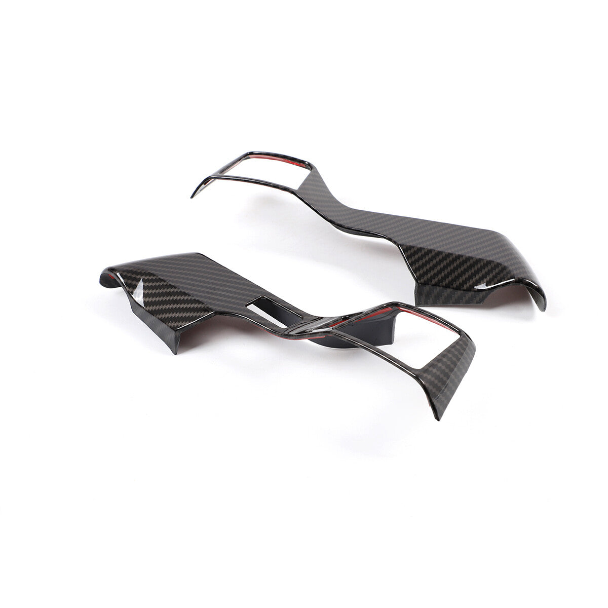 Carbon fiber ABS window lift switch frame trim for Toyot@ Supra A90 2019-2022
