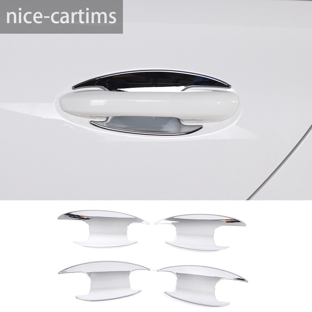 Chrome ABS Outer Side Door Handle Bowl Trim for Mercedes-Benz C Class W206 2022+