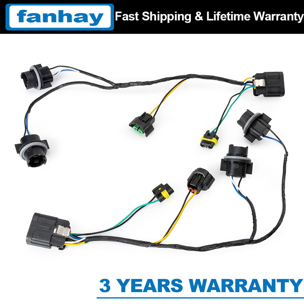 2X Headlight Wiring Harness 25962806 For 2007-2013 for Chevrolet Silverado 1500 HD