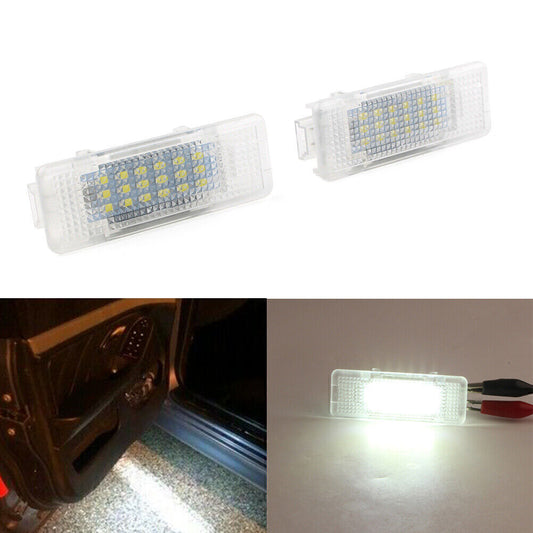 Fit for BMW E53 X5 00-06 Z8 E52 00-03 E39 95-03 2x White Car LED Door Courtesy Light