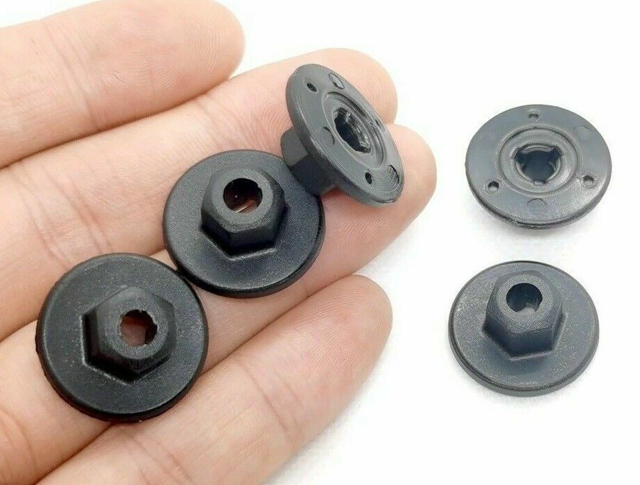 07147169847 10 Pieces 10mm Hex Head Plastic Self-Threading Nut Clips for BMW