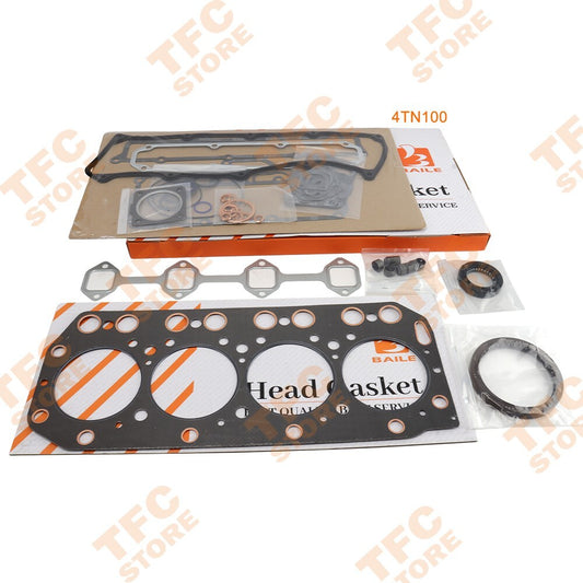 New Full Gasket Set Kit fit for Yanmar 4TN100 4TN100T Engine Excavator Tractor