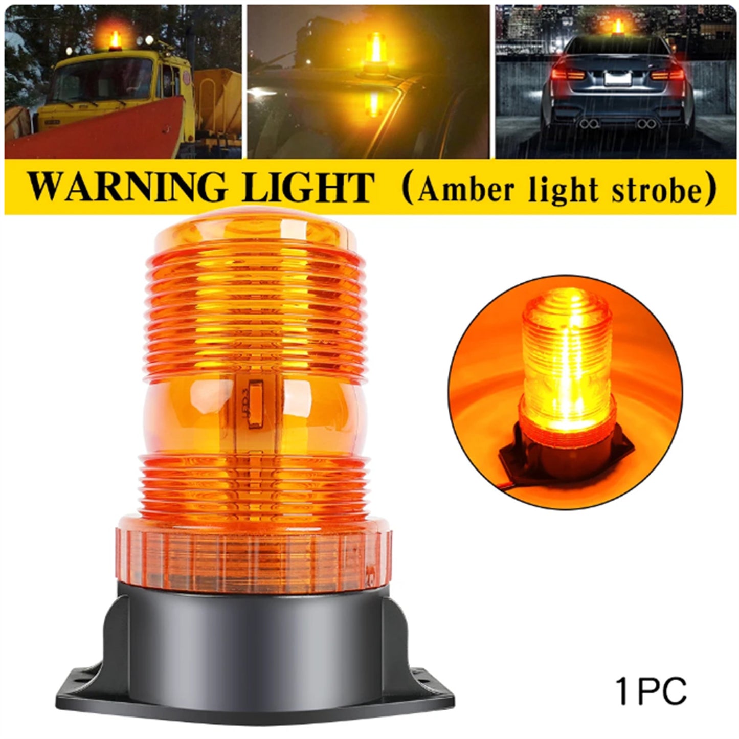 30 LED Strobe Light Emergency Warning Safety Flashing Lights Forklift for Golf Cart