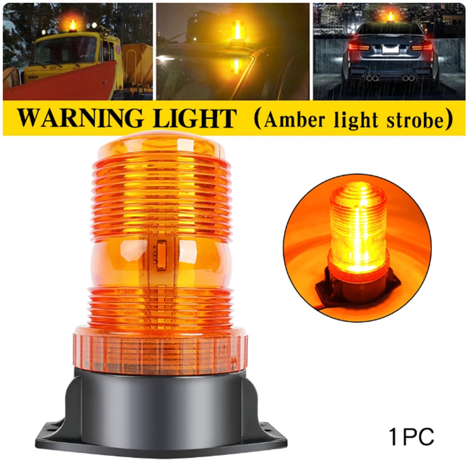 30 LED Strobe Light Emergency Warning Safety Flashing Lights Forklift for Golf Cart