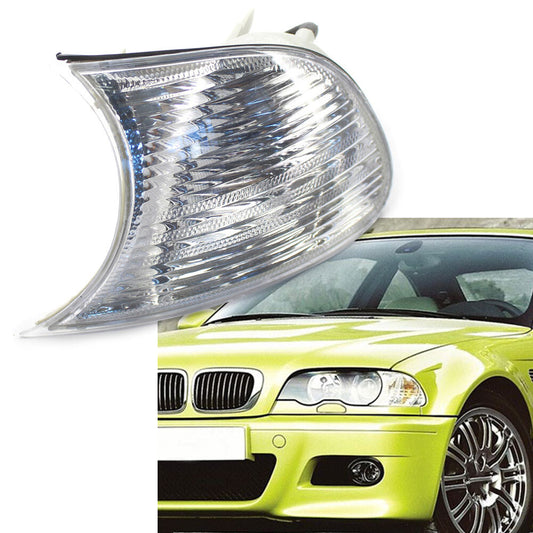 for BMW E46 330/323Ci Left Corner Light Turn Signal Light Clear Lens 63126904307
