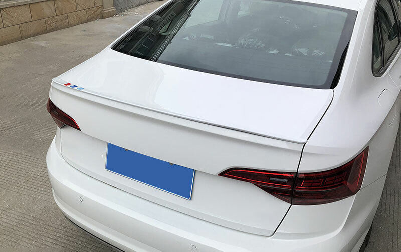19-23 Rear Boot Spoiler Wing Flap for Volkswagen for Jetta Mk7 ABS White 1PCS