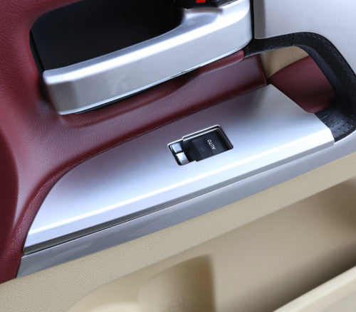 Window lift switch panel Cover trim silver for Toyota for Land Cruiser LC200 2016-21