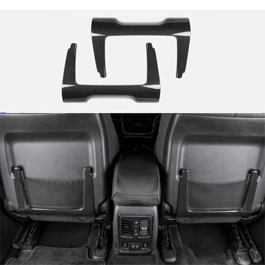 for Jeep Grand Cherokee 2011-2021 Carbon Fiber Car for Seat Back Storage Frame cover