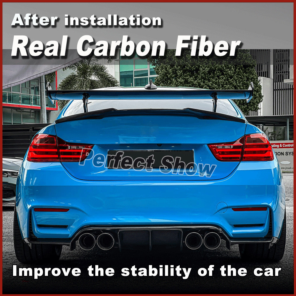 Fit for BMW F80 M3 F82 M4 2014-2017 REAL Carbon Rear Trunk Spoiler Lid Boot Wing