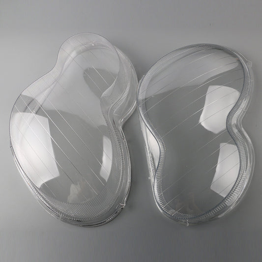 2Pcs Headlight Lens Cover Left+Right Side Replacement For 2001-2007 C-Class W203