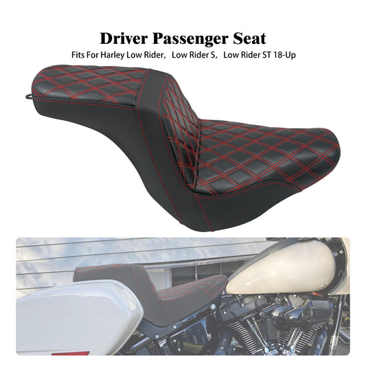Driver Passenger Gel for Seat Red Line for Harley Low Rider FXLRS FXLRST 2018-2024