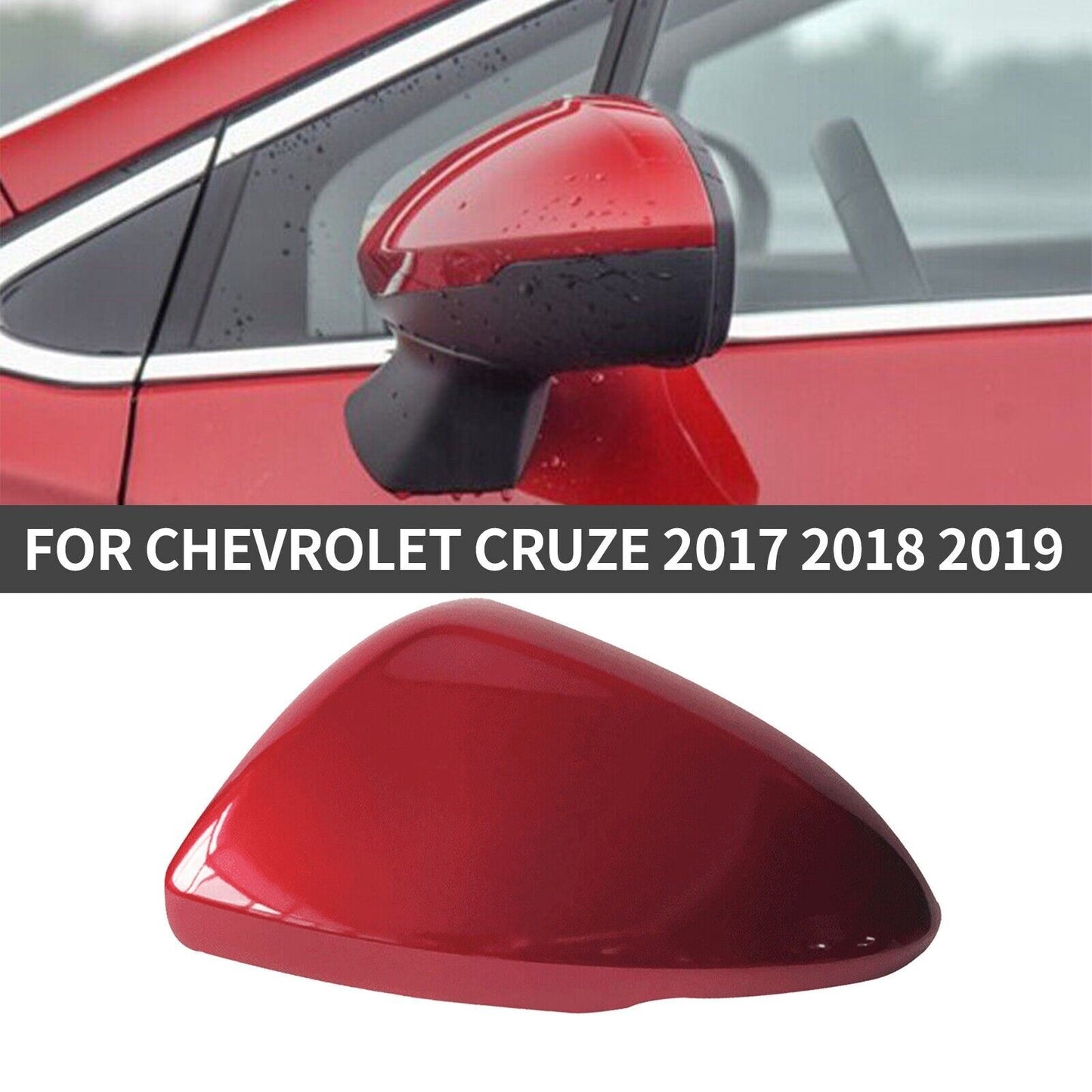 Mirror cover cap red fit for Chevrolet for Cruze 2017 2018 2019 new