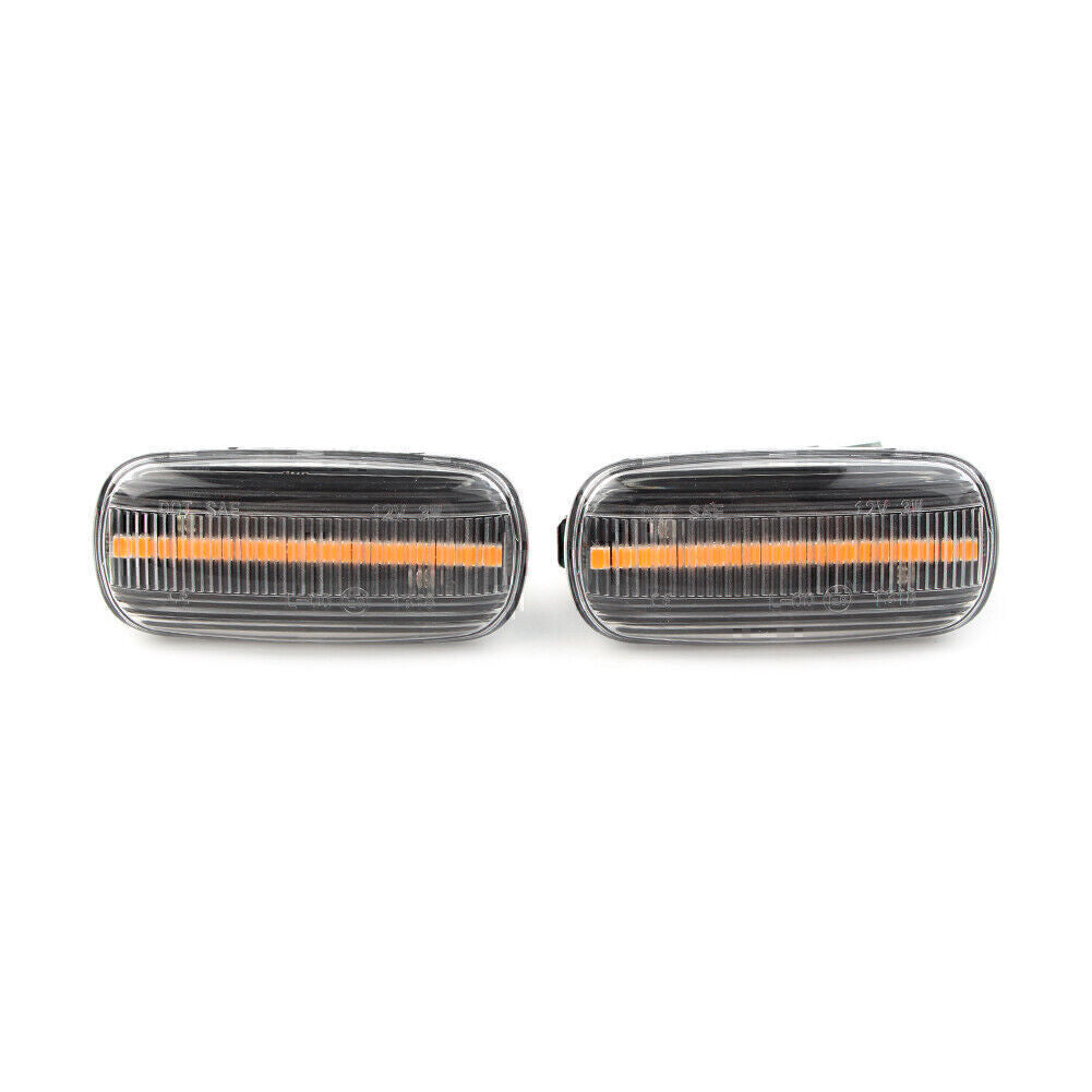 2X Dynamic LED Side Marker Fender Turn Signal Light Fit for Audi A3 A4 B7 A6 C5 C7