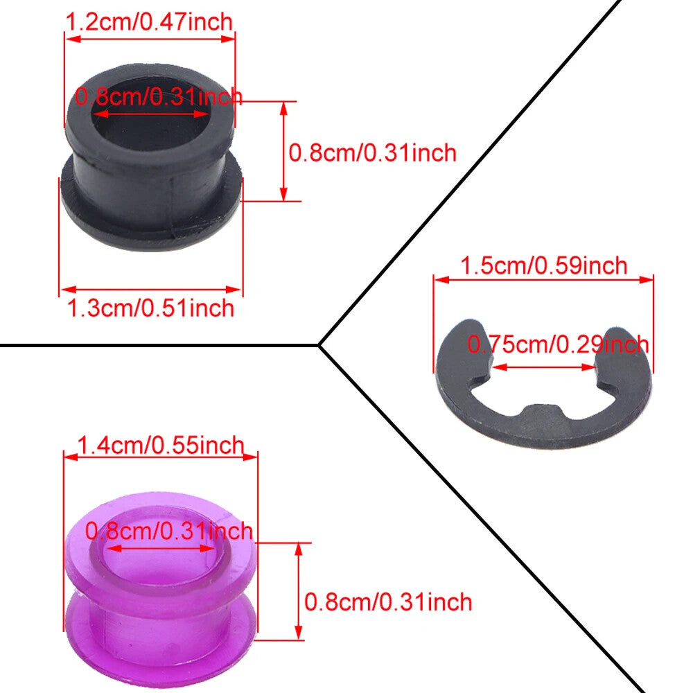 Replace Automatic Transmision Shifter Cable Bushing for Toyota 3382002370B 10Set