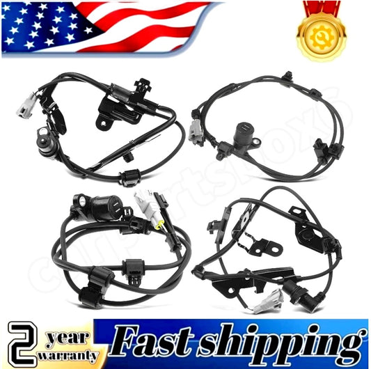 4-piece ABS wheel speed sensors (front and rear) for Toyota 4Runner 96-02 and Tacoma 96-2001