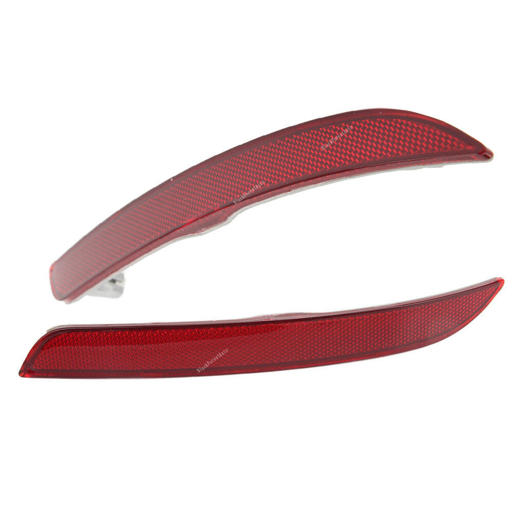 2pcs M Sport Bumper Red Right+Left Rear Reflector for BMW F10 5 SERIES