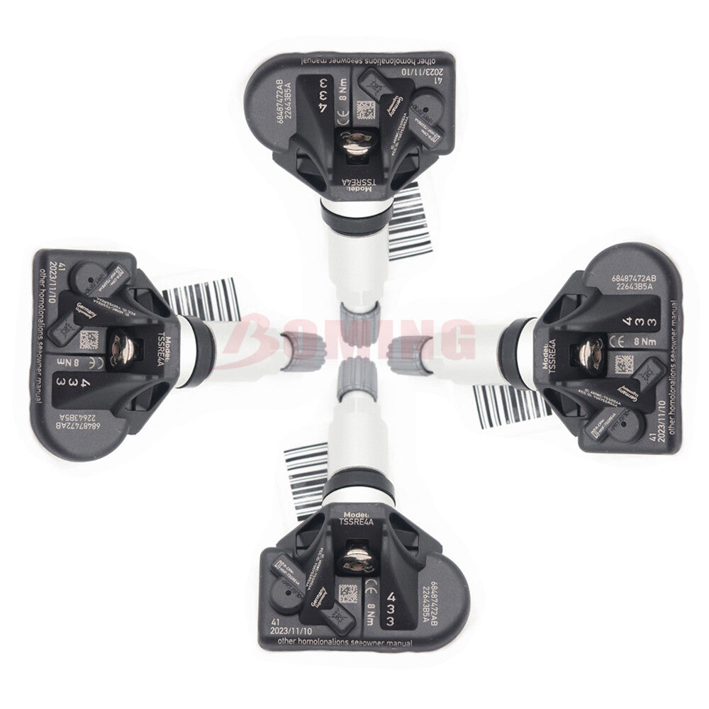 4pcs 68487472AB TPMS Sensor for 2019-2023 for Dodge for Challenger R/T Scat Pack 433mhz