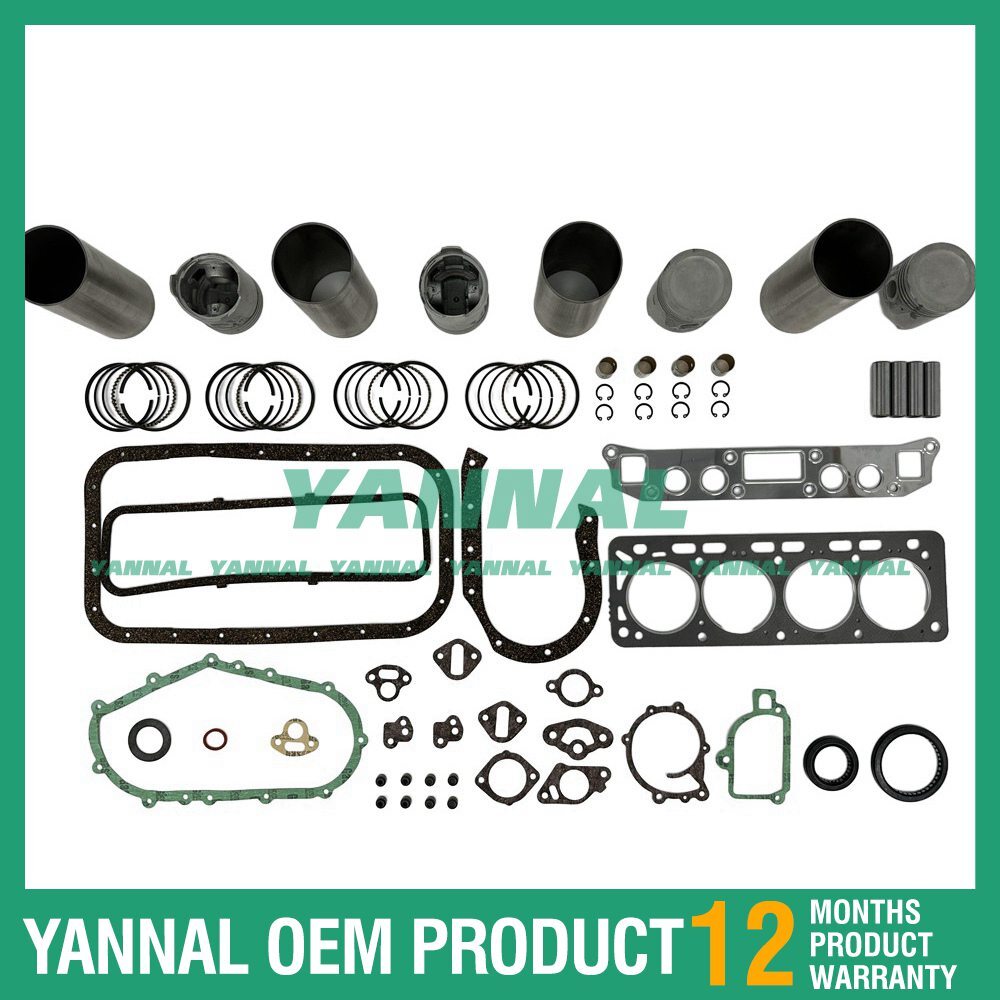 4-piece overhaul kit with washers for Nissan H20 TT TCM FG 25 N 5 T forklift engines
