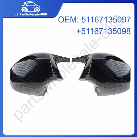 Carbon Fiber Side Mirror Cover Cap for 2005-08 for BMW E90 E91 325i 328i 335i Sedan
