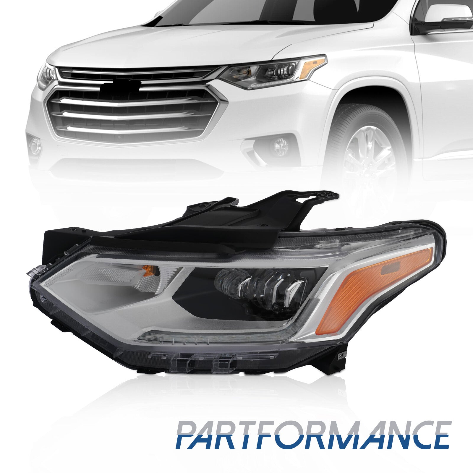 2018 - 2021 for Chevrolet Traverse LED Mountain Master DRL Aquatic Firearm