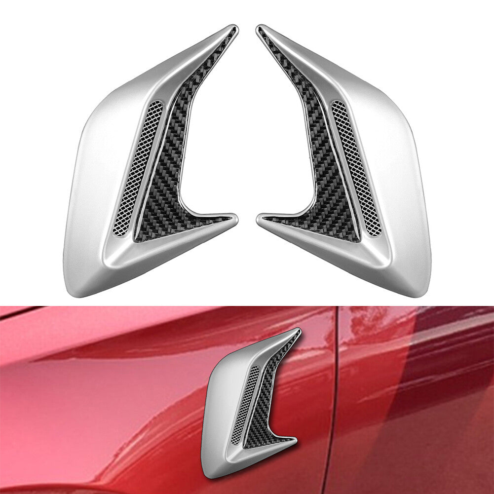 Side Vent Air Flow Fender Intake Dekoratives Universal Auto-Carbon-Faser-Paar
