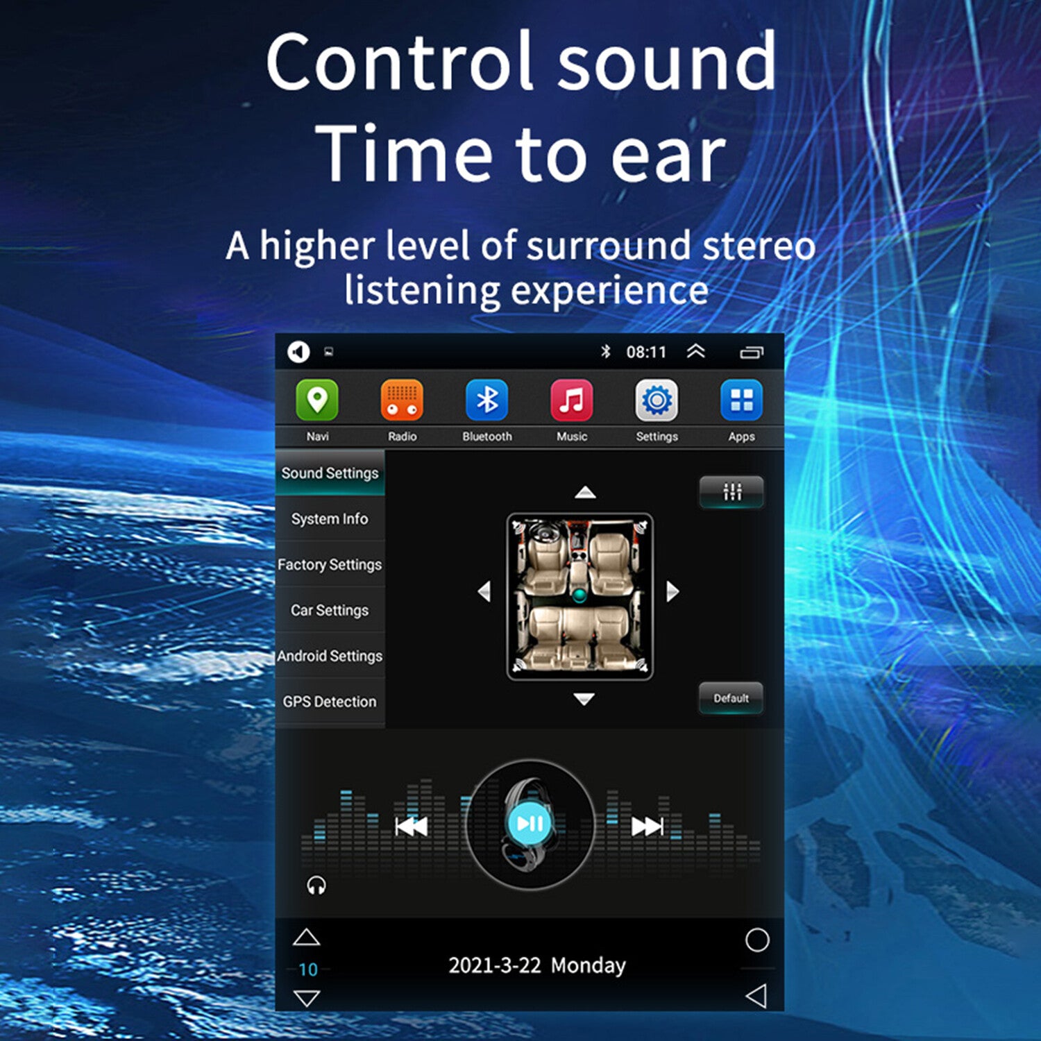9.7 for Ford Edge 2010-15 Android 12 Car Vertical Stereo Radio Navi GPS FM WiFi