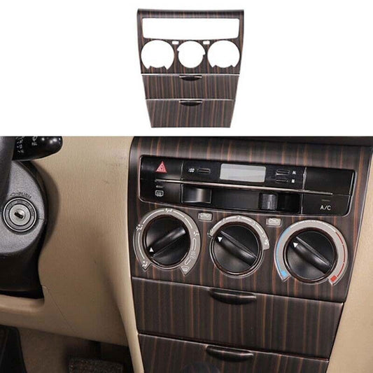 3X Center Console AC Knob Cover Trim for Toyota for Corolla 03-08 Matte Wood Grain