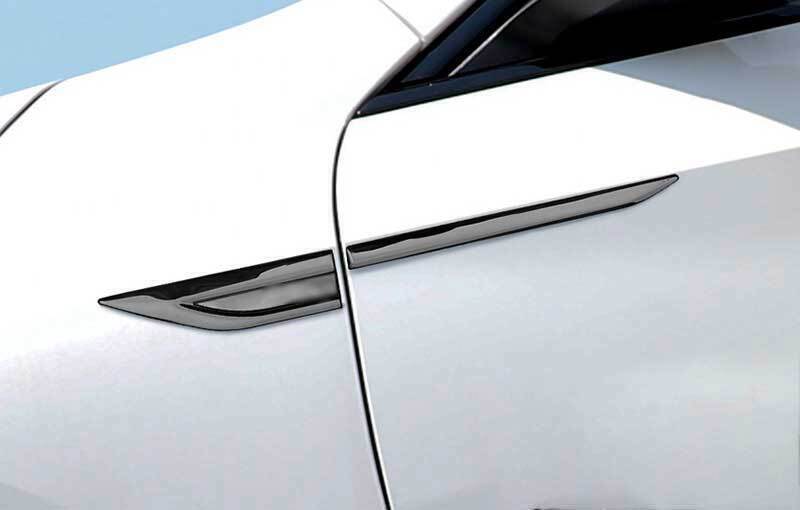 Black Steel Cover Trim Fender Body Side Air Outlet for Chevrolet Malibu 16-2021