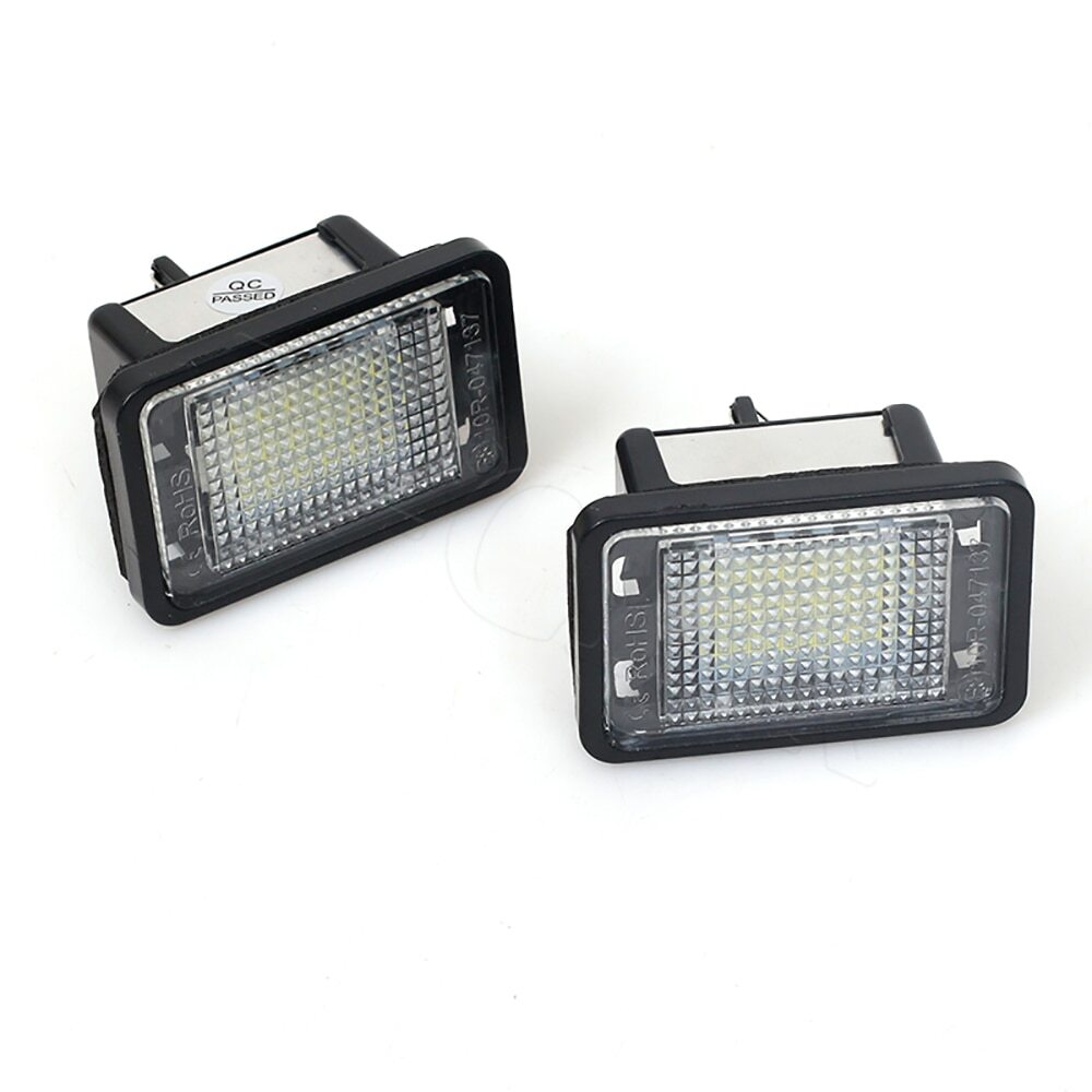 Pair LED License Plate Lights Number Plate Lamp for Mercedes-Benz GLK X204 07-13