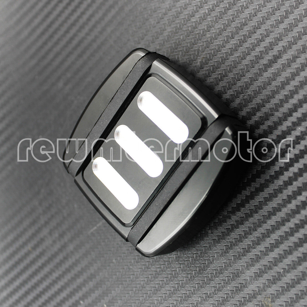 Brake Pedal Pad Black Cut Small Fit for Harley FXST Softail FXD Dyna XL XG 15-up