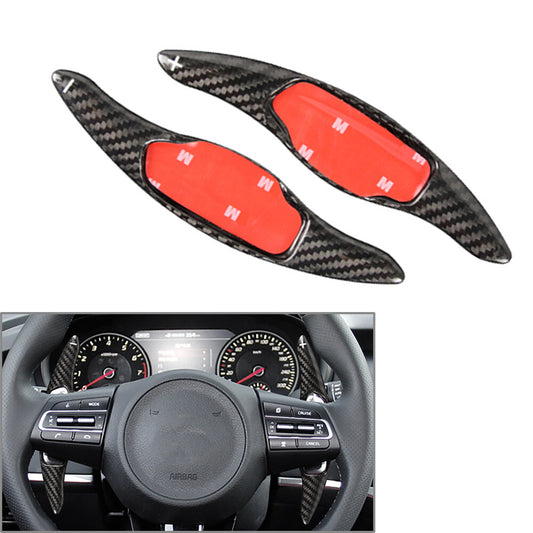 Lenkradschaltwippe f¨¹r for Kia Stinger GT GT-Line GTS Kohlefaser schwarz