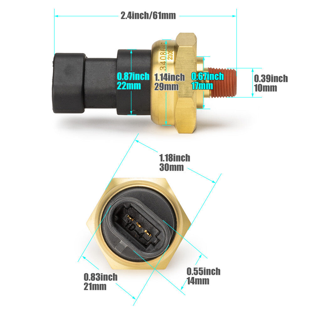 1X Oil Pressure Sensor for L10 M11 N14 ISM 050691 3408607 2897691