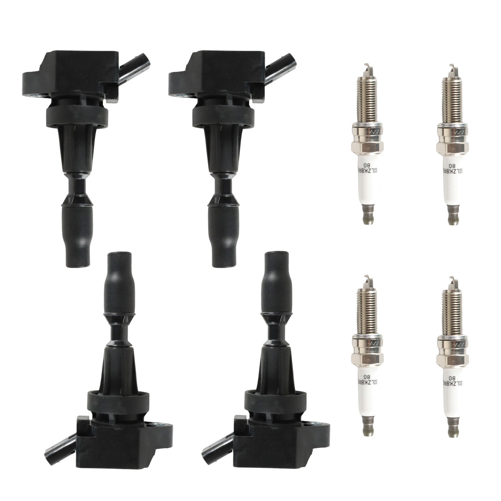 4x Ignition Coils+ 4x Iridium Spark Plug for 17-20 for Hyundai for Elantra L4 1.6L