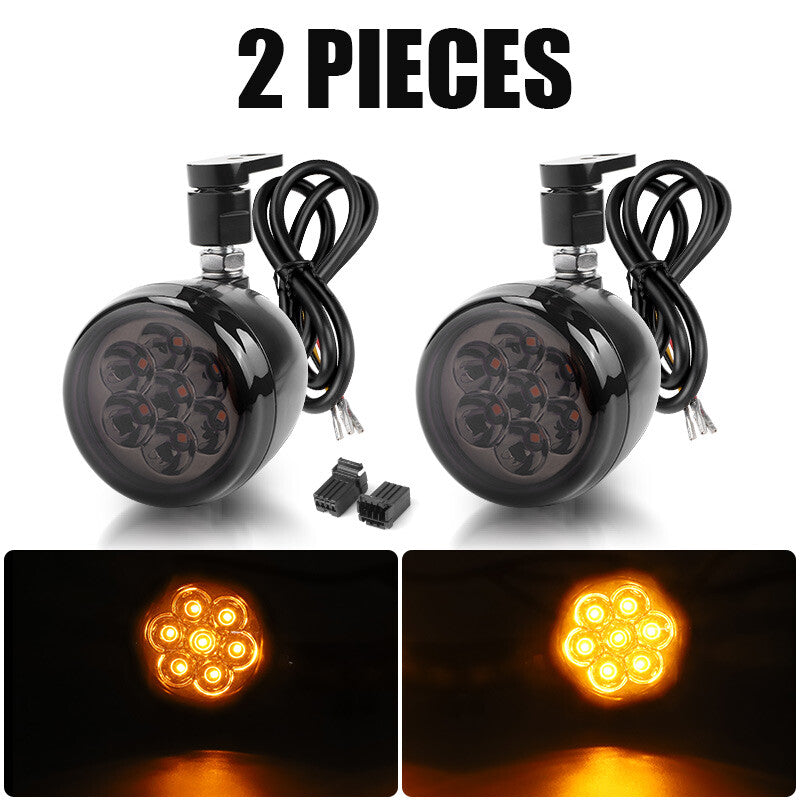 Front Turn Signal LED Indicator Lights for Sportster 883 1200 XL Softail Dyna
