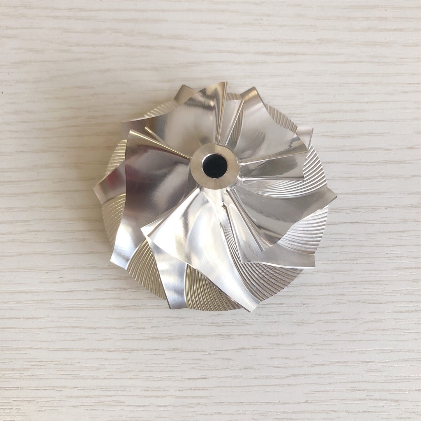 HX35 53.88/78.00 mm 5+5 Blade High-Performance Turbine Billet Compressor Wheel