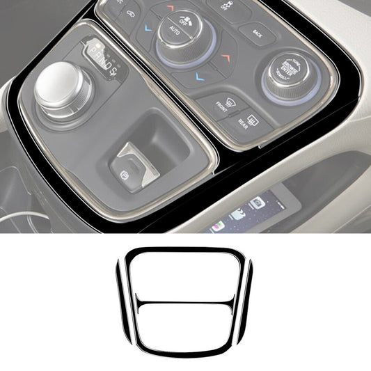 4X Gloss Black Center Console Frame Cover Trim for Chrysler 200 2015-2017
