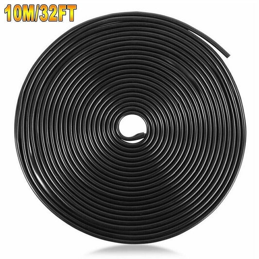 10M/32ft Car Door Edge Trim Guard Molding Rubber Seal Strip Scratch Protector US