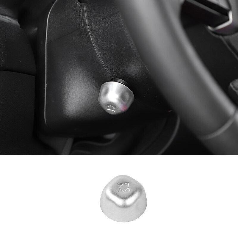 Matte Silver Steering Wheel Switch Adjustment Trim for Dodge for Challenger 2015-20
