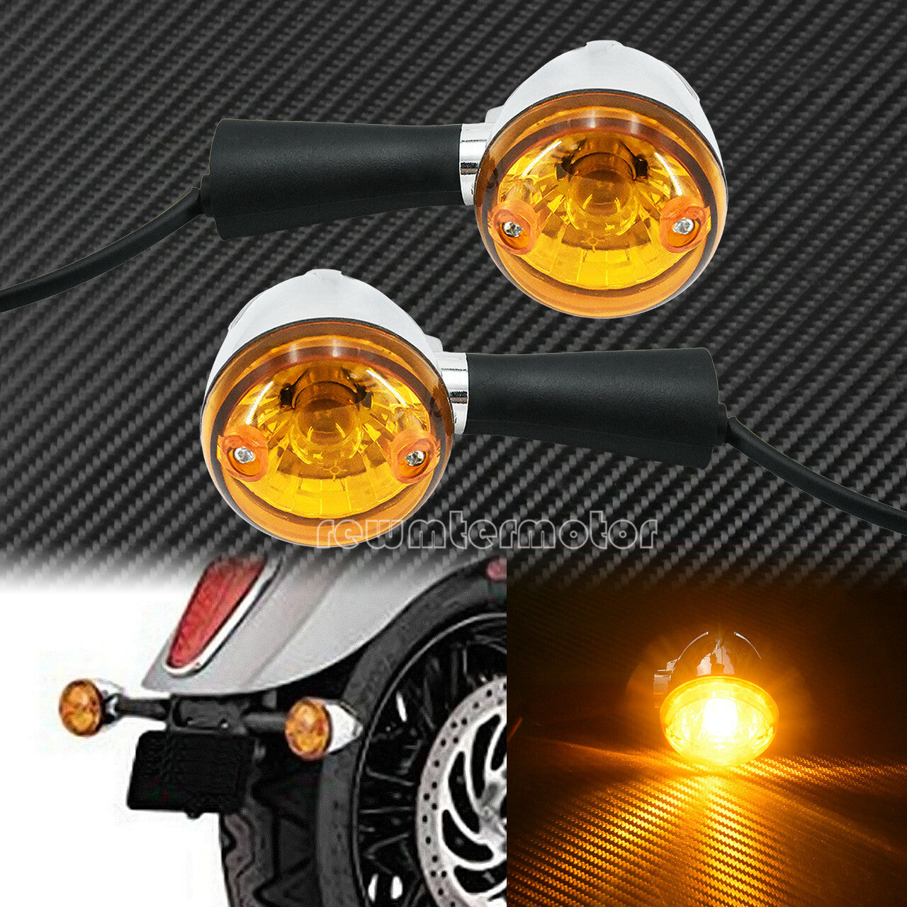 Rear Indicator Blinker Turn Signal LED Lights Fit For Indian Scout Sixty 15-2022