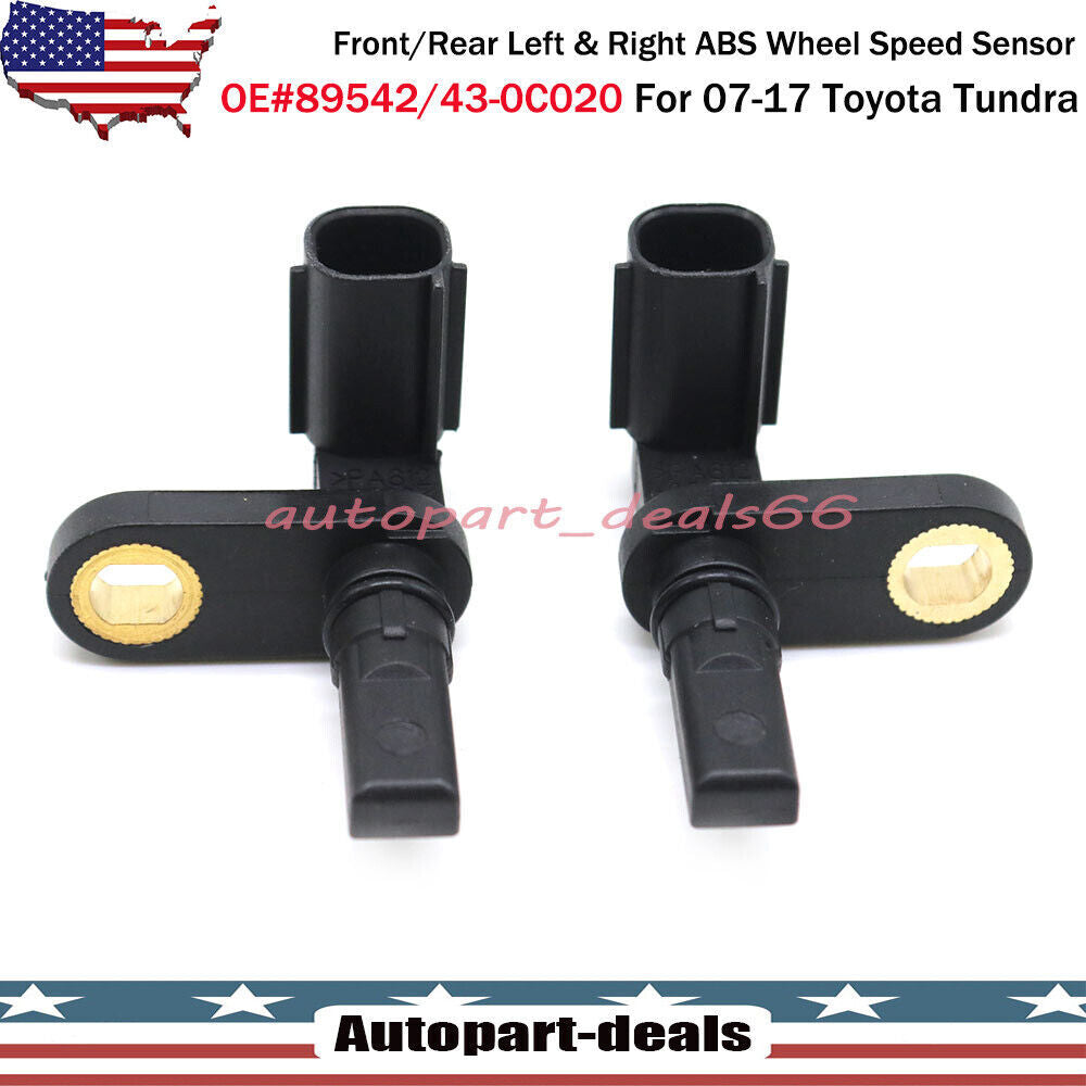 2x Front/Rear Left Right ABS Wheel Speed Sensors for Toyota Tundra 2007-2017