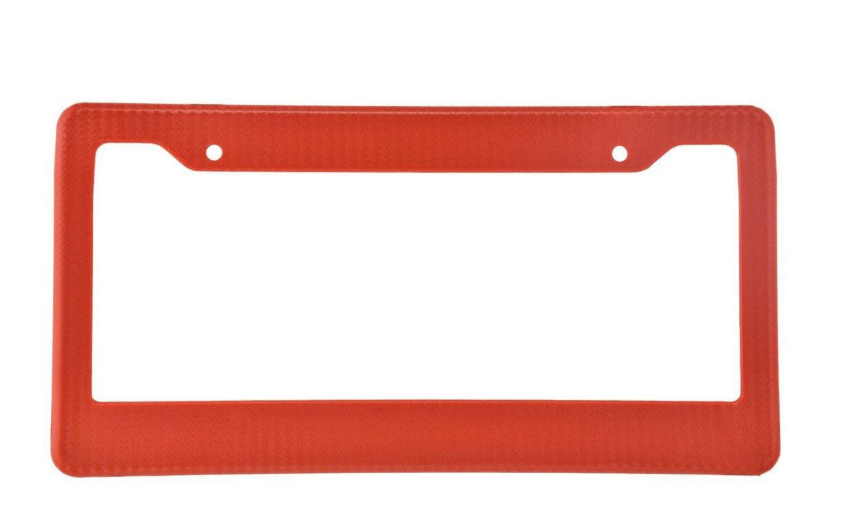 Car license plate frame cover cap trunk red carbon suitable for Nissan