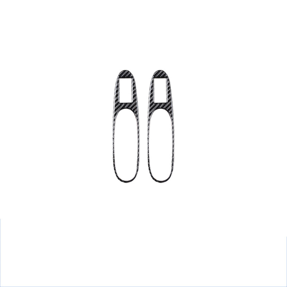 2Pcs Window Button Trim Cover Type C Carbon Fiber for Chevrolet COBALT 2005-2010
