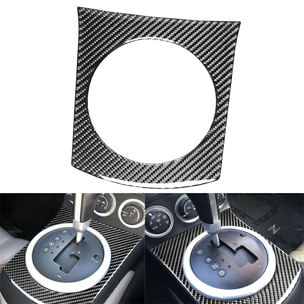 Carbon fiber internal gear shifter with external sticker suitable for Nissan 350Z 2003-2009