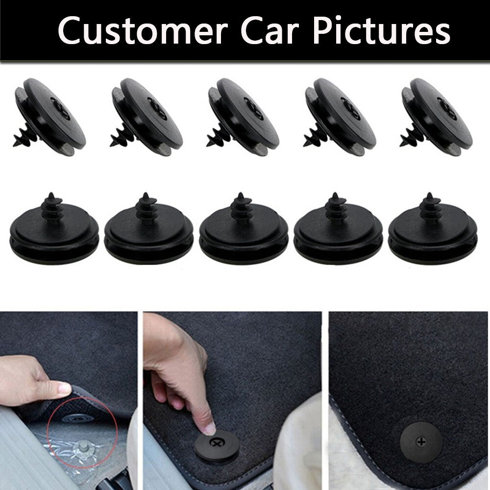 5PCS Car Floor Mat Clips Grips Carpet Fixed Clamp for VW for Golf 6 for Passat CC for Tiguan